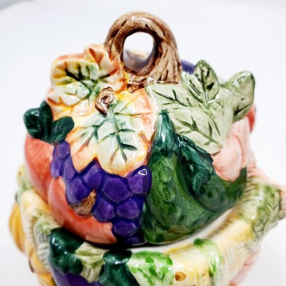 Vintage Long Rich Harvest Creamer & Sugar Bowl Set SALE - Picture 11 of 13